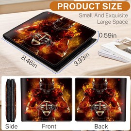 Boys Wallet for Kids,Kids Wallets for Teen 9-12/8-12/12-14 with Wallet Card,Funny Baseball Leather Bifold Rfid Blocking Wallet,Black Purse for Men Boy Male Youth Guys Christmas Gifts Birthday Present