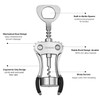 Beneno Wine Opener, Zinc Alloy Premium Wing Corkscrew with Multifunctional