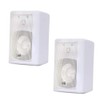 Acoustic Audio AA151W Indoor Outdoor 2 Way Speakers White Mountable