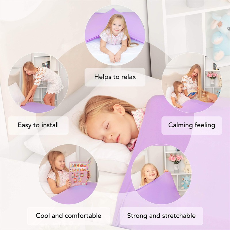 Sensory Compression Blanket | Spandex Bed Sheet for Kids &