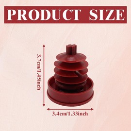 Kutyun 2PCS Hydraulic Power Steering Pump, Automotive Replacement Power Steering Pump Caps, 53697-SB3-952 Red Reservoir Cap Plug Cover Car Accessories Compatible with Honda Power Steering Fluid