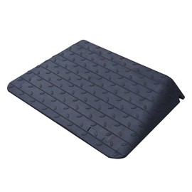 Vilmon 1.5" Threshold Ramp Heavy Duty Rubber Curb Ramp 2000 lbs Load Capacity Wheel Chair Ramp Anti-Slip Cuttable for Doorway Driveway Indoor Outdoor Use with 1 Channel Weighs 16lbs