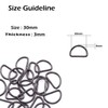 Trimming Shop Non Welded Metal D Ring Fasteners Durable Buckles