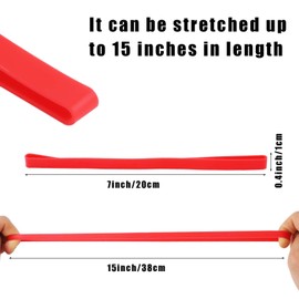 10 Bandas de Goma, Bandas Goma Grandes Bandas de Goma Gruesas Elásticas Multicolores Bandas Goma Silicona Reutilizables para Embalaje en el Hogar al Aire Libre, Suministros de Oficina