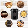 ROCKY&CHAO Coffee Canister Airtight Stainless Steel 2.8 L Coffee Beans
