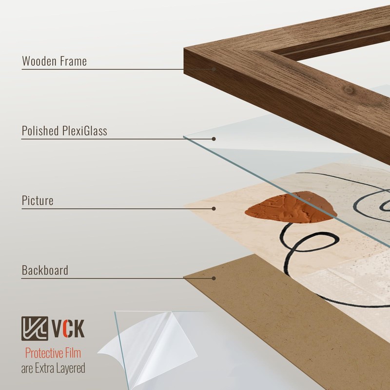 VCK 22x28 Poster Frame 3 Pack - Brown Walnut, Exclusive