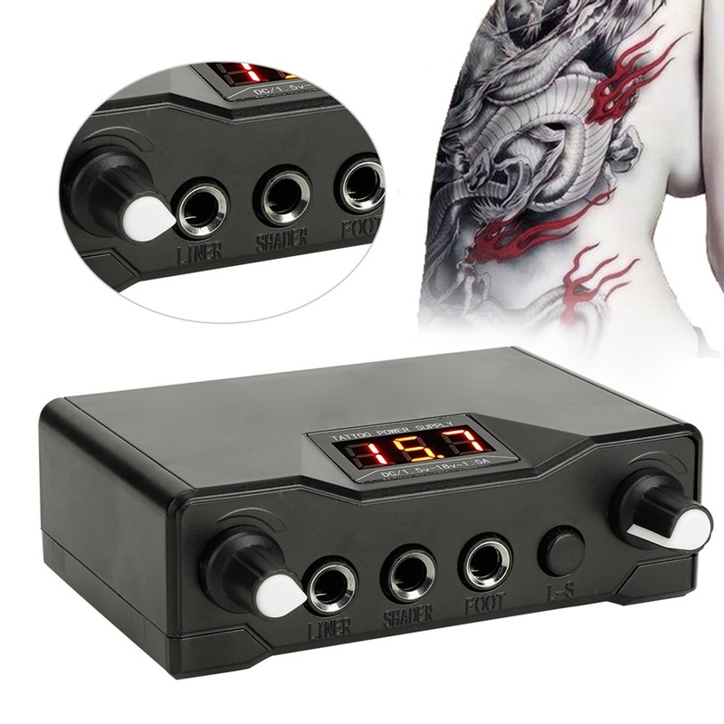 Professional Tattoo Power Supply LCD Display Tattoo Transformer Regulator Tattoo