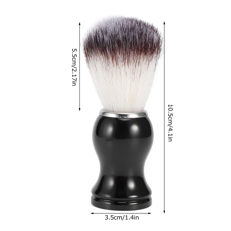 2PCS Men Portable Synthetic Nylon Beard Brush Salon Face Cleaning