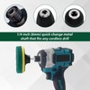 LEONTOOL 4 Inch Drill Powered Brush Tile Scrubber Cleaning Pads,