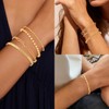 GUJOXILA 8pcs Gold Bracelets for Women Ladies Gold Plated Bracelet