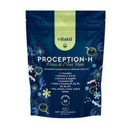 Vitat  Proception suplemento para hombre con Zinc, Folato, L-Carnitina, Vitamina D3, Q10, Vitamina C, E, Crcuma y Jengibre, 60 cpsulas. Vitaminas,... 