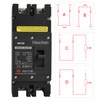 Heschen DC Molded Case Circuit Breaker MCCB, 2 Poles, DC1000V