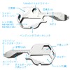 Key-Shaped Multi Tool Multi-Function Tool Key Holder Silver Tool Set