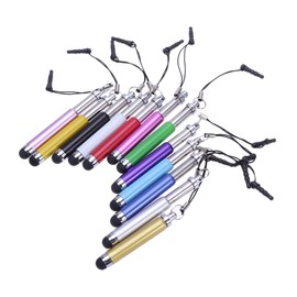 PartyKindom 12 Retractable Capacitive Stylus Pens Ball Pull Capacitive Stylus Pen Handwriting Capacitive Pens Compatible for Gifts (Random Color)