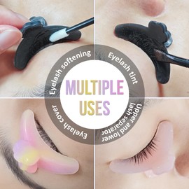 PERMANIA Lash Revise Pad, Eyelash Fix Shields Reusable Lash Separator Palette Silicone Plate Lash Lift Tool (Colorful)