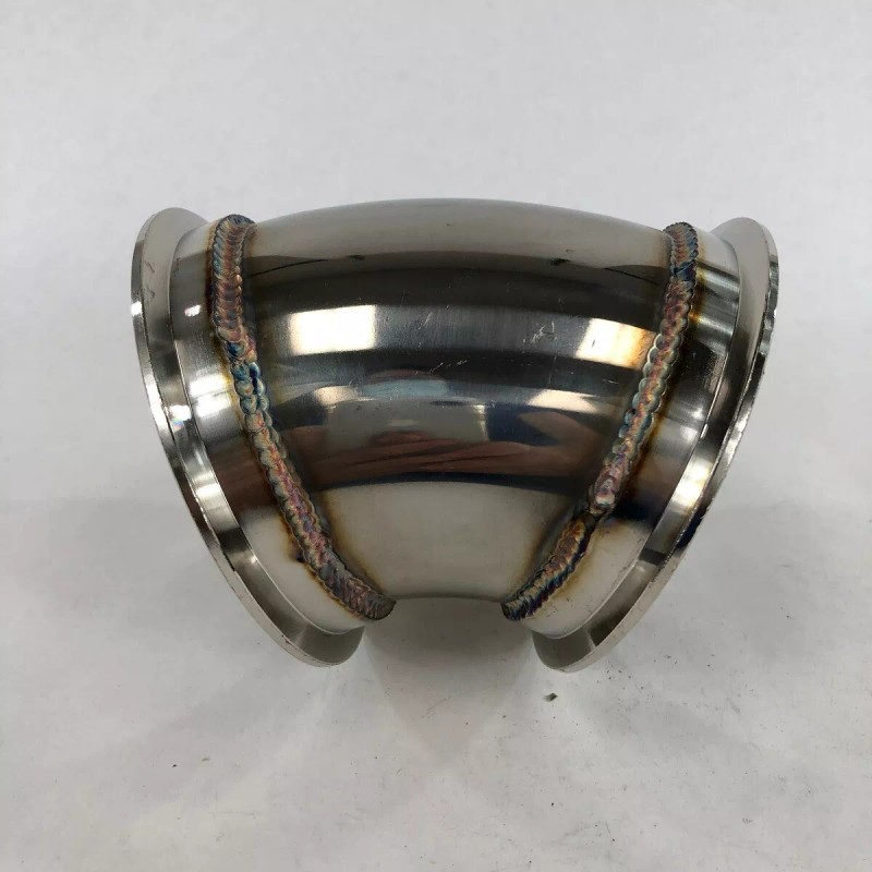 Unbranded 3.5" to 3.5" V-Band 45 Degree Elbow Adapter (3.5"