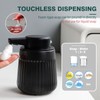 BosilunLife Ceramic Automatic Soap Dispenser,3 Adjustable Levels,Black,10oz