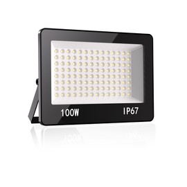 HAPYLUMI Outdoor LED Spotlight 100 W, 10000 LM Outdoor Spotlight LED Waterproof IP67, Super Bright LED Headlight 6500 K Cool White, Outdoor Spotlight AC 220-240 V for Garden Patio Garage