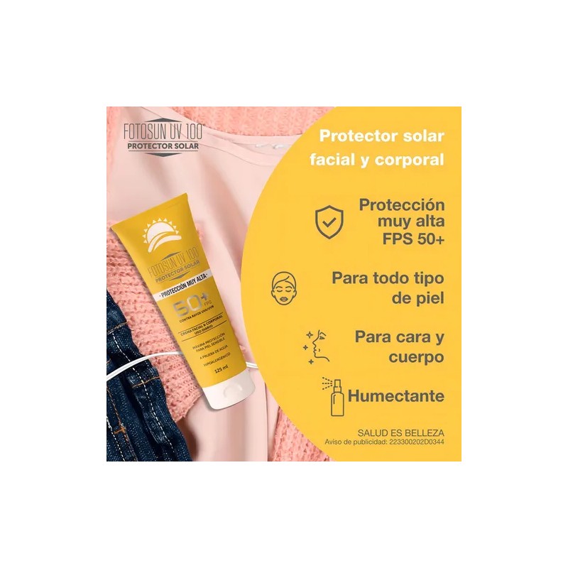 Protector Solar Facial Bloqueador Uv Fps 50+ Fotosun Uv Kit
