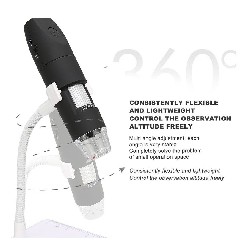 Wireless Digital Microscope Mini Handheld 8 LED HD Microscope Camera