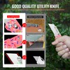 9TiEDC Folding Utility Knife,G10 Handle Heavy Duty Safety box cutter,Razor