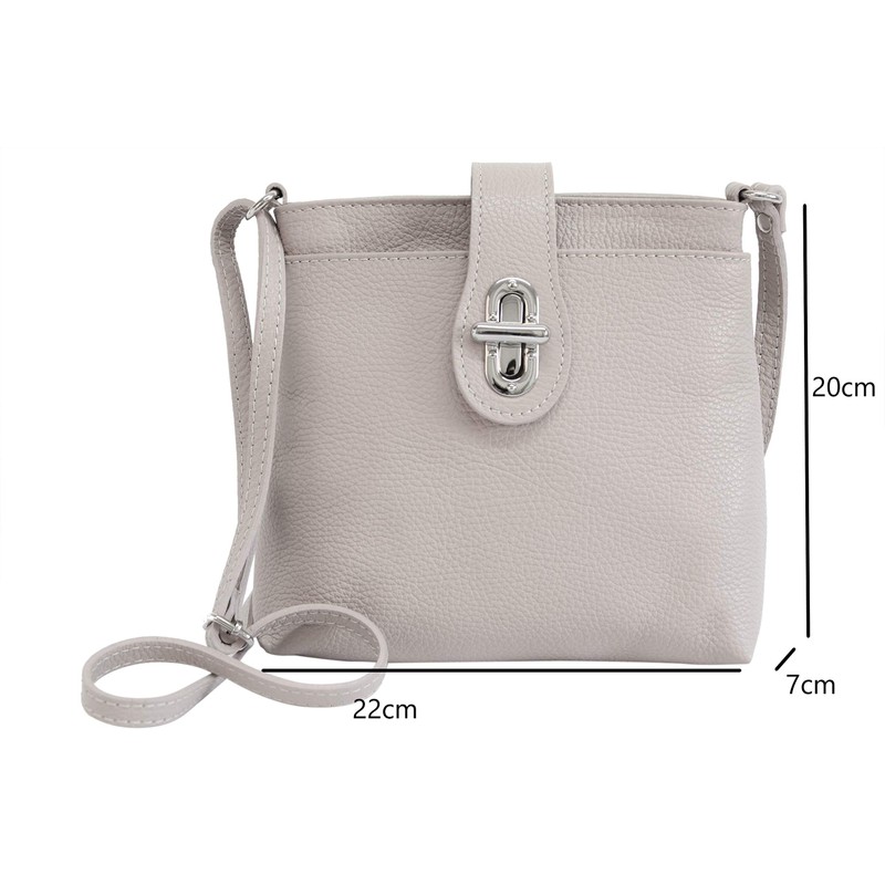 AMBRA Moda GL007 Women's Real Leather Handbag Shoulder Bag Citybag