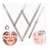 Gomia Regla Divisora Microblading Compas Diseño De Cejas Perfectas
