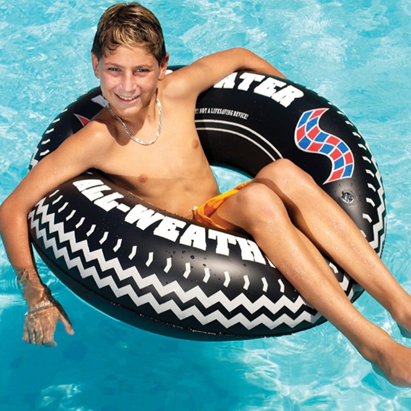 Swimline Monster Tire Pool Ring – Inflatable Lounge Float with