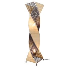 Guru-Shop Floor Lamp / Floor Lamp in Bali Handmade from Natural Material Coir Siam Model Rattan Floor Lamps Made from Natural Materials