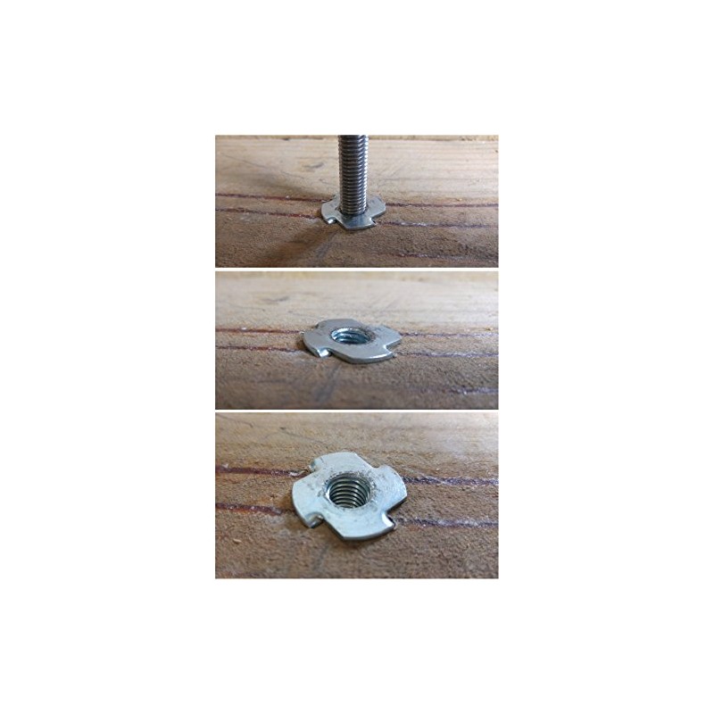 PARCO Drive-in Nuts M10 x 11 mm, Galvanised, Pack of