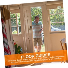 ORFOFE 2 Pack Door Swing Stoppers Barn Door Guides Draft Stopper Floor Guides