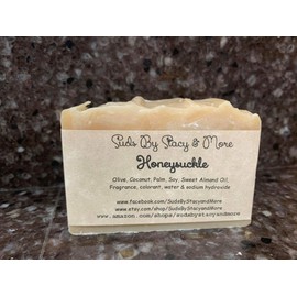 Suds By Stacy and More Honeysuckle Homemade Soap Bar (Three 4 oz bars)