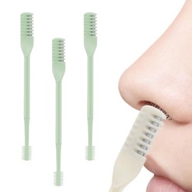3PCS Nose Hair Cutter Scissors, 2025 New Portable Nasal Hair Removal Kit, Safe Design Nose Hair Scissors for Men & Women