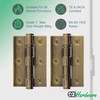 EAI Bronze Door Hinges | 3 Inch / 76mm Florentine