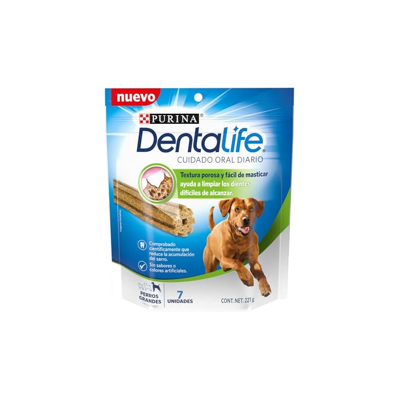 Purina Dentalife Snack Cuidado Oral Para Perros Adultos Raza Grande