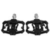 Dual Function Bicycle Pedal Flat Clipless Cleats 3 Sealed Bearings