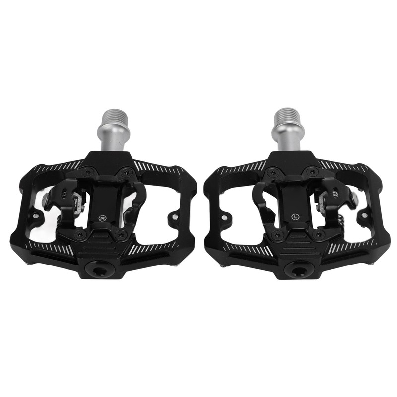 Dual Function Bicycle Pedal Flat Clipless Cleats 3 Sealed Bearings