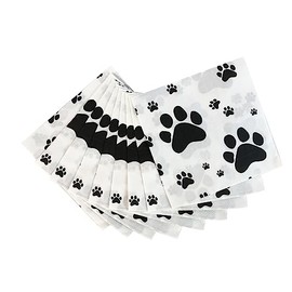 TUIC 40 Pack Paw Print Napkins Layers Paw Print Party Supplies Farm Animal Party Napkins for Animal Themed Birthday Party Western Party Baby Shower