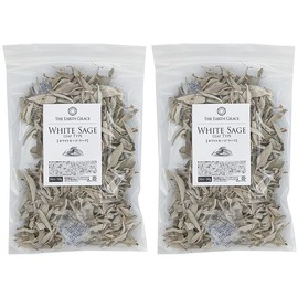 THE EARTH GRACE White Sage Leaf 100g (50g x 2pcs) Purifying Incense Smudging