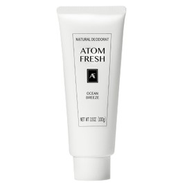 Atom Fresh Natural Whole Body Deodorant Cream – 72H Long-Lasting Odor Control – Aluminum-Free, Baking Soda-Free – With Amino Acids & Probiotics – Fast-Absorbing, No Residue – Ocean Breeze – 3.5 oz