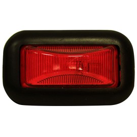 Peterson 2636R LED Marker Red Clearance Light, PC-Rated, Rectangular with Grommet, 2.48″X1.20″