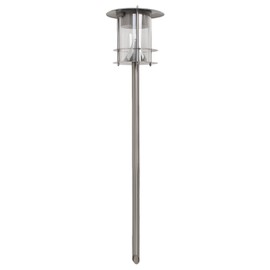 colourliving Stainless Steel Solar Garden Light with 6 LED Solar Lamp Garden Lighting Path Lighting