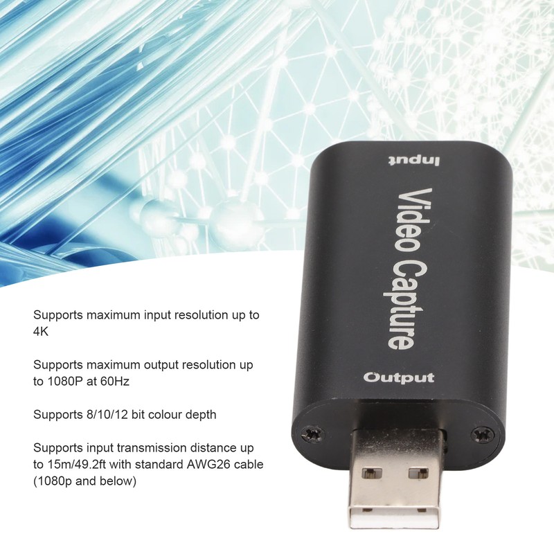 4K Video Capture Card USB to HD Multimedia Interface Video