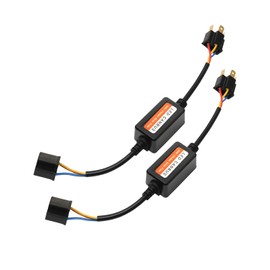 2pcs H4 to H13 Decoder Anti Flicker CanBus Kit for led Headlight Wiring Harness Adapter Error Free