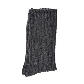 2 pairs of ORGANIC WOOL Blend Winter Socks, Men, Super Soft, Thick Norwegian, BIO WOOL, Seamless toe, for Hiking &Trekking (CA, 6-9, Charcoal)