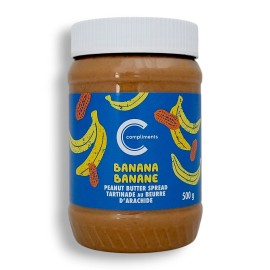 Compliments Banana Peanut Butter Spread, 500g/17.6 oz