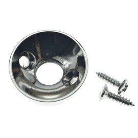 KAISH Nickel Brass Metric Electric Guitar Jackplate Electrosocket Jack Plate for FD Import Style Tele/Telecaster