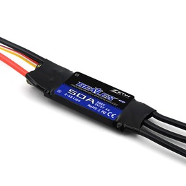 32 Bit Amplifier ZTW Beatles G2 ESC 50A Built-in Switching BEC 5V/6V 4A 2-4S Brushless Speed Controller for RC Airplane Helicopter Fixed Wing Sky (50A G2 ESC with XT60 Plug)