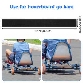 4Pcs Adjustable Hoverboard Straps Seat Attachment Strap Replacement Attachment Door Limiting Go Cart Strap Protector for Kart Balance Scooter