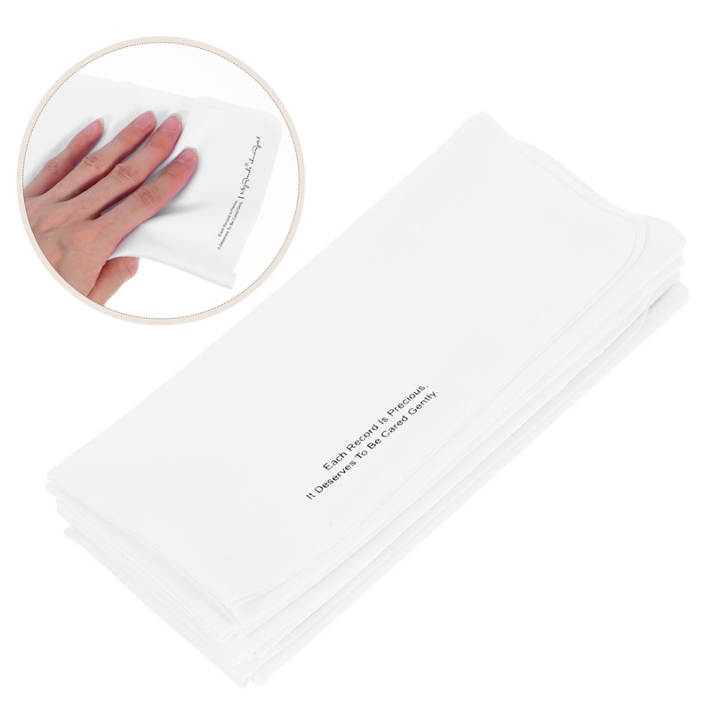 jojofuny 5pcs CD Cleaning Cloth for Disc Maintenance Gentle Microfiber